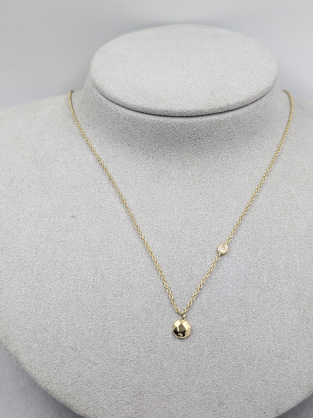 Gorjana Gold Faceted Disc Necklace